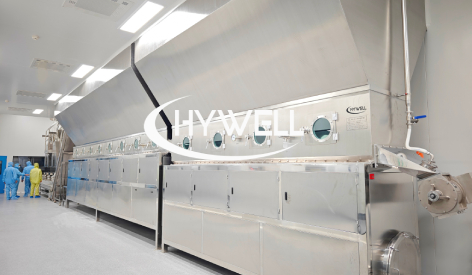 Разработка и применение линии непрерывного статического гранулирования в псевдоожиженном слое Hywell